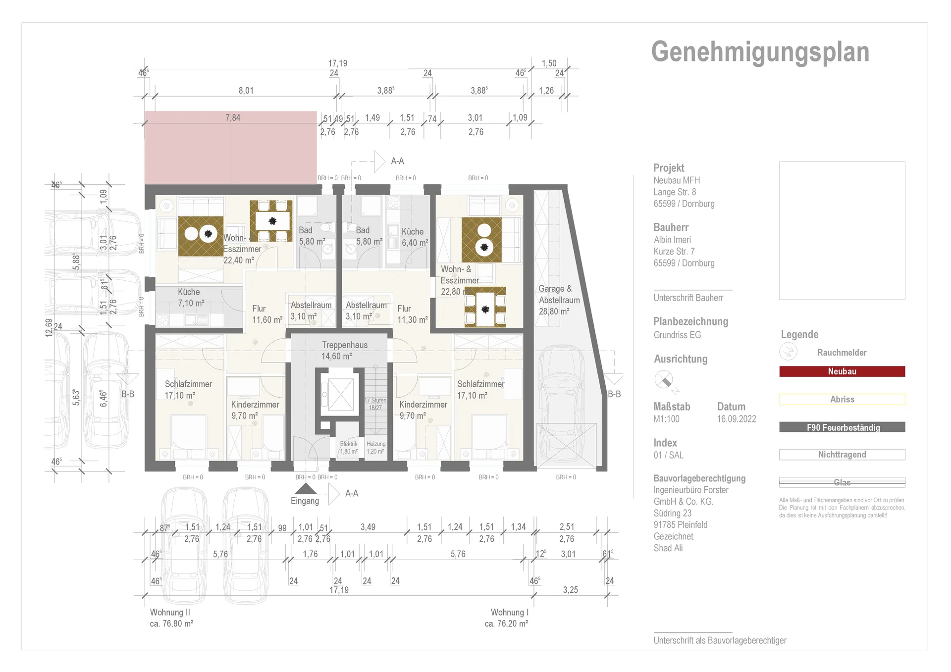 Bauplan Mehrfamilienhaus Dornburg 4